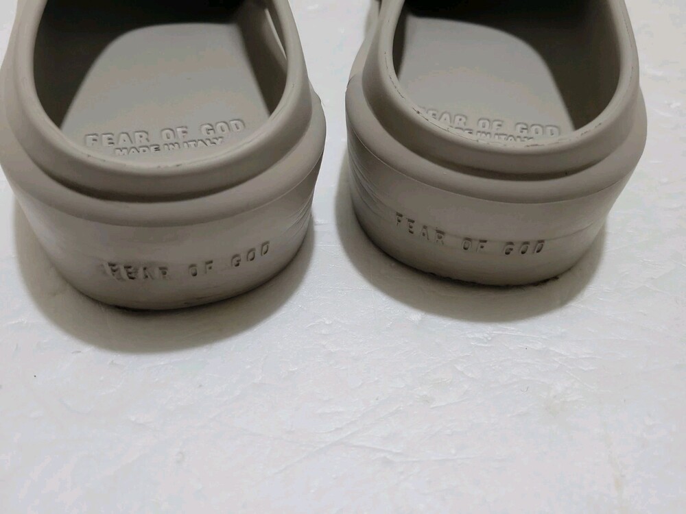 Fear Of God Slippers California Slip-on Mule Slides Beige Size 45 - Picture 3 of 16